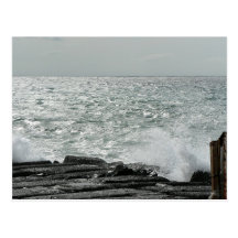 Wave Breaking On Oceans Beach Postcards