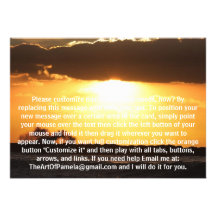 Waves at Sunset Custom Announcements