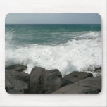 Waves Breaking On Pier Mouse Mat