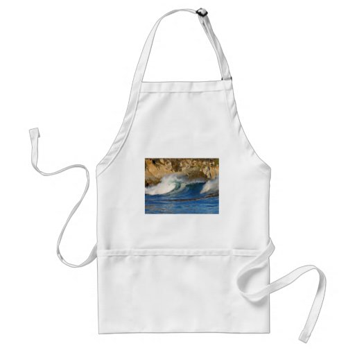 Waves Near Monterey Big Sur California Painted Aprons