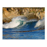 Waves Near Monterey Big Sur California Painted Postcard