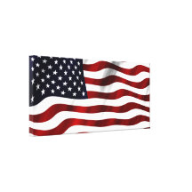 Waving American Flag Canvas Prints
