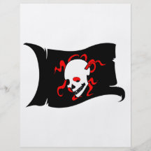 Waving Flag Jolly Roger #3 Flyers