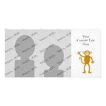 Waving Monkey. Photo Card