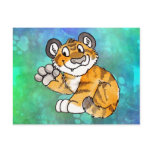 Waving Tiger Cub Postcard