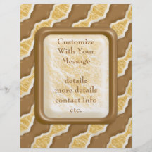 Wavy Ripples - Chocolate Marshmallow Custom Flyer