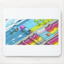 wavy wallpaper mouse pads