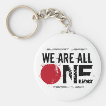 We Are All One - Support Japan Key Chain
