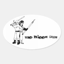 We Bleed Ink Oval Sticker