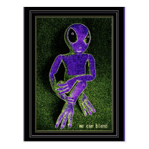 We Can Blend - Alien Postcard
