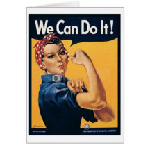 We Can Do It Vintage Ad Greeting Card