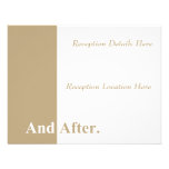 We Do Wedding Reception Card (Khaki) Invitation