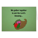 We gather together to ask the Lord's blessing. Greeting Cards