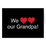 We Heart Grandpa Cards