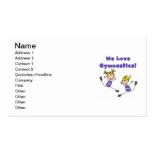 We Love Gymnastics Business Cards