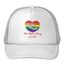 We Put a Ring on It Gay Wedding Hats