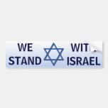 We Stand With Israel Bumper Stickers