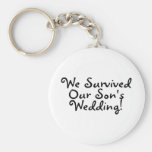 We Survived Our Sons Wedding Keychains