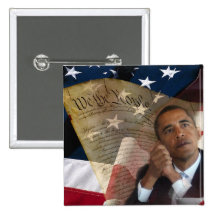 We the People...Barack Obama & the Constitution Pinback Buttons