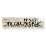 We the people/Not we the Corporations