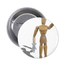 WearingShinyGloves011011 Pinback Buttons