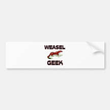Weasel Geek Bumper Sticker