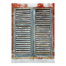 Weather-beaten window invites