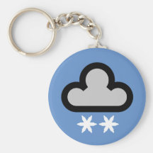 Weather Cloud Symbol Keychains