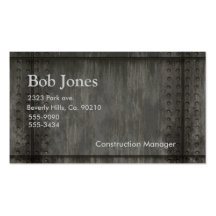 Weather Metal Rivet Business Card Templates