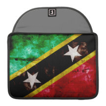 Weathered Nevis Flag Sleeve For MacBook Pro