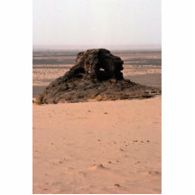 Weathered surrealistic sandstone rock, Niger rock Cut Out