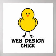 Web Design Chick Posters
