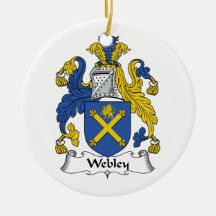 Webley Family Crest Christmas Ornaments