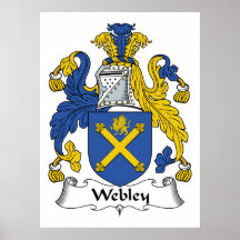 Webley Family Crest Posters