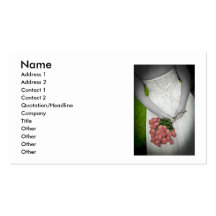 WedBackViewRosesBWR091810, Name, Address 1, Add... Business Card
