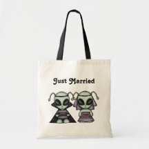 Wedding Aliens Tote Tote Bag