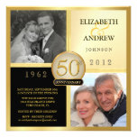 Wedding Anniversary Then & Now Photo Invitations