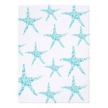Wedding Aqua Turquoise Starfish Beach Invitation