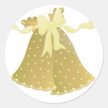 Wedding Bell Envelope Closures Round Sticker