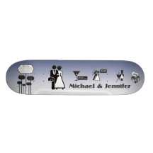 wedding board. custom skate board
