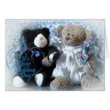 Wedding Bouquet from Bear Card