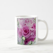Wedding bouquet mugs