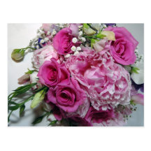 Wedding bouquet post card