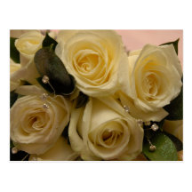 Wedding bouquet postcard