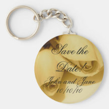Wedding Bride Groom Names & Date Keychain