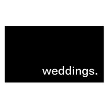 Wedding Business Card