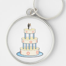 Wedding cake clip art key chains
