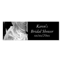 Wedding Dress Bridal Shower Business Card Templates