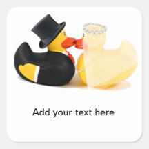 Wedding ducks 2 stickers