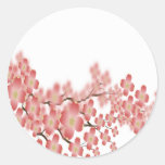 Wedding Envelope Seal Dogwood Design Round Stickers